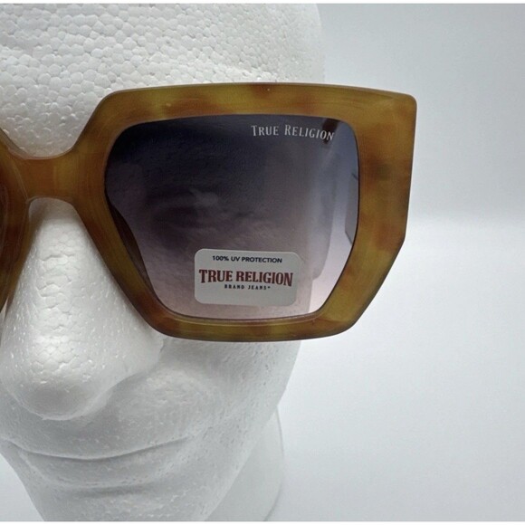 TRUE RELIGION Womens Sunglasses Brown Frame Gradient Lens Square TRSunB2 Glam main image 7